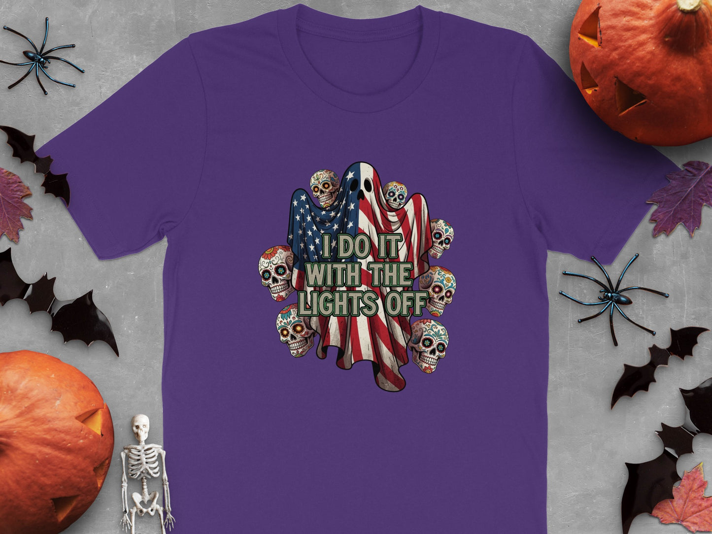 Patriotic Ghost Design I Do It With The Lights Off product type