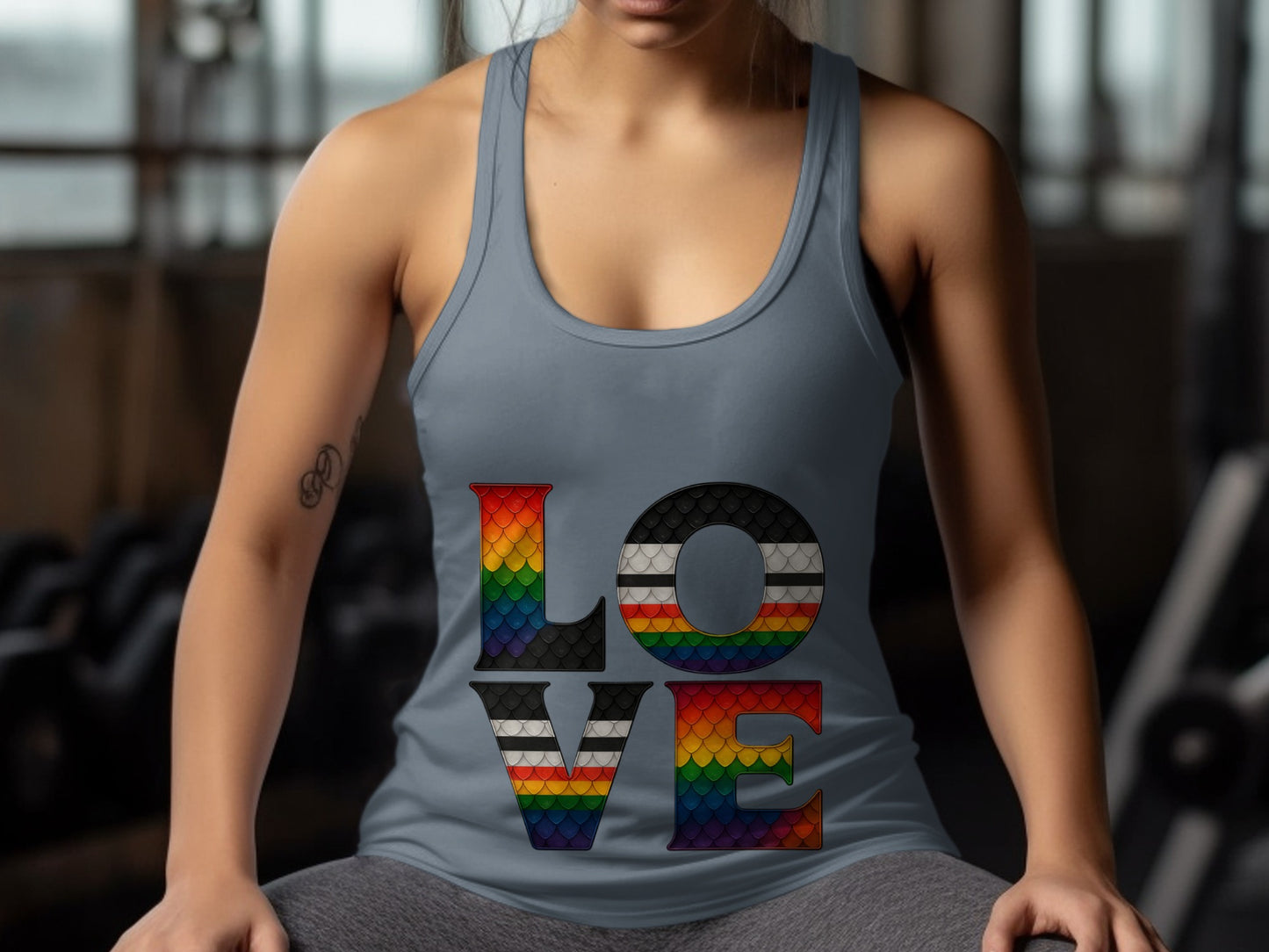 Colorful LOVE Design Athletic Tank Top product