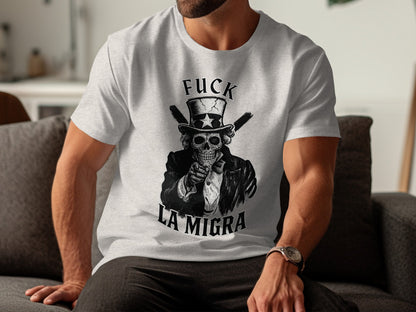 La Migra Skeleton Graphic Casual T-shirt product