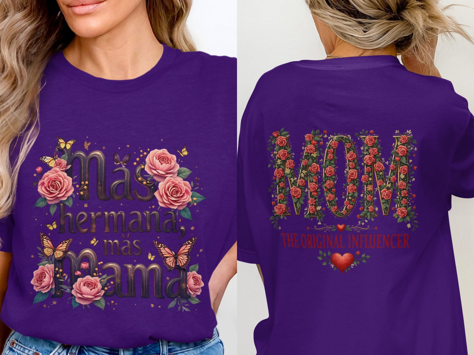 Mas Hermana Mas Mama Beautiful Sentiment T-shirt Product