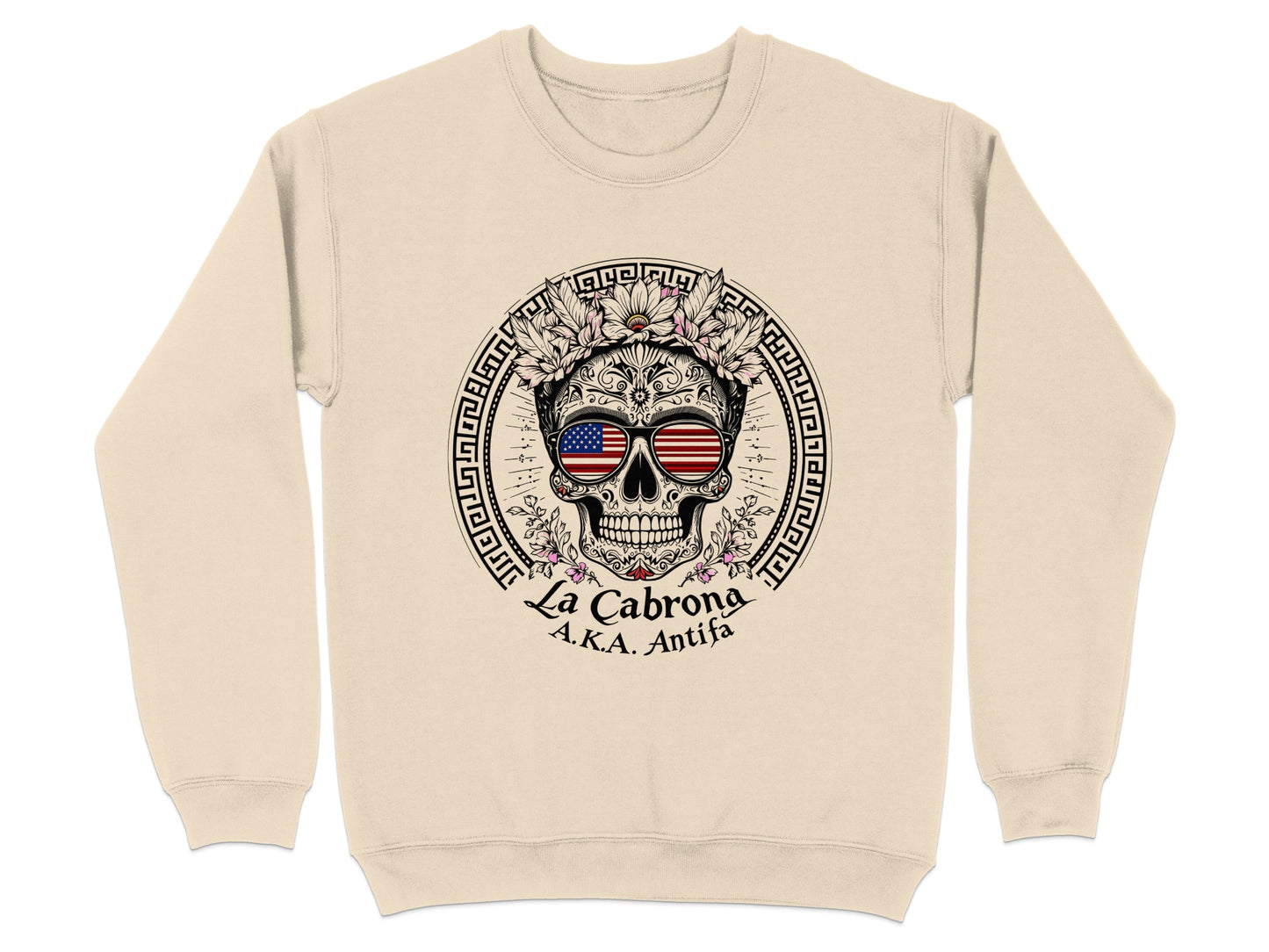 La Cabrona AKA Antifa Skull with USA Sunglasses Product