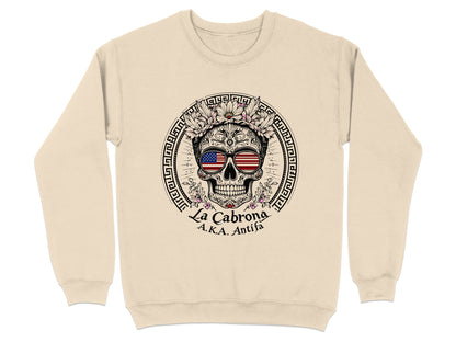 La Cabrona AKA Antifa Skull with USA Sunglasses Product