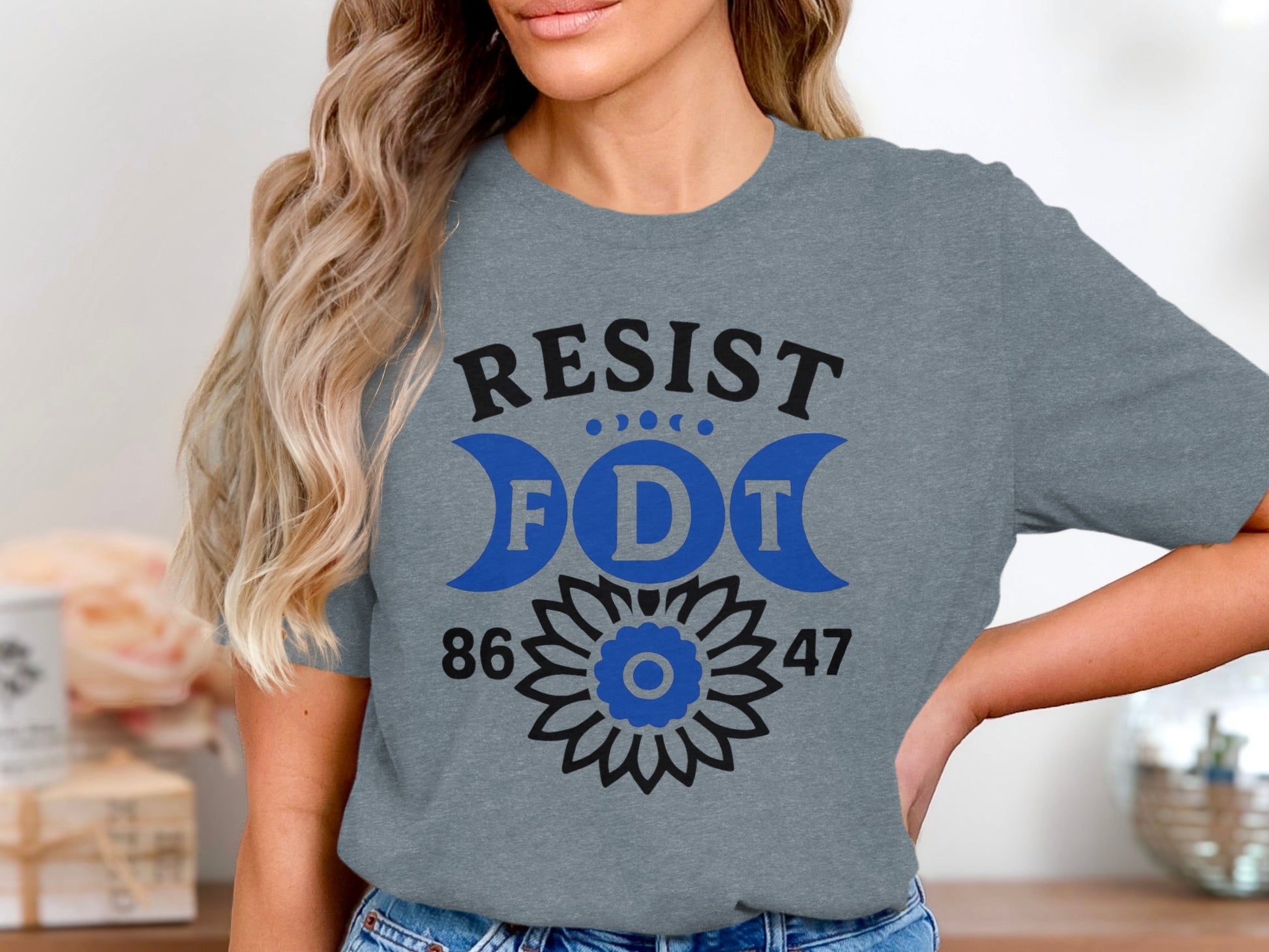 Resist FDT Graphic Tee with Unique Floral Design product