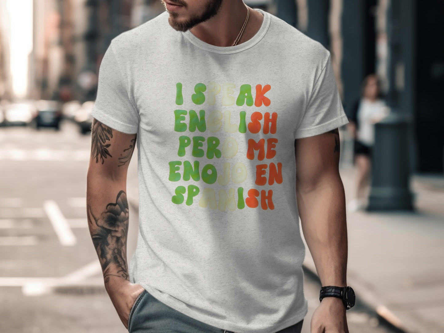 I Speak English Pero Me Enojo En Spanish T-shirt product