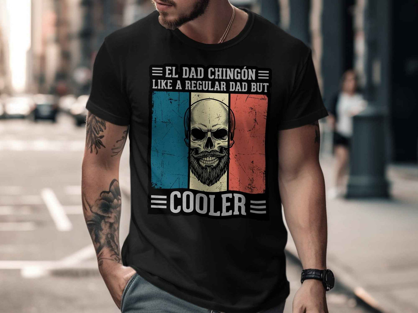 El Dad Chingón T-Shirt | Funny Father's Day Gift El Dad Chingón - Father's Day Cool Dad T-Shirt