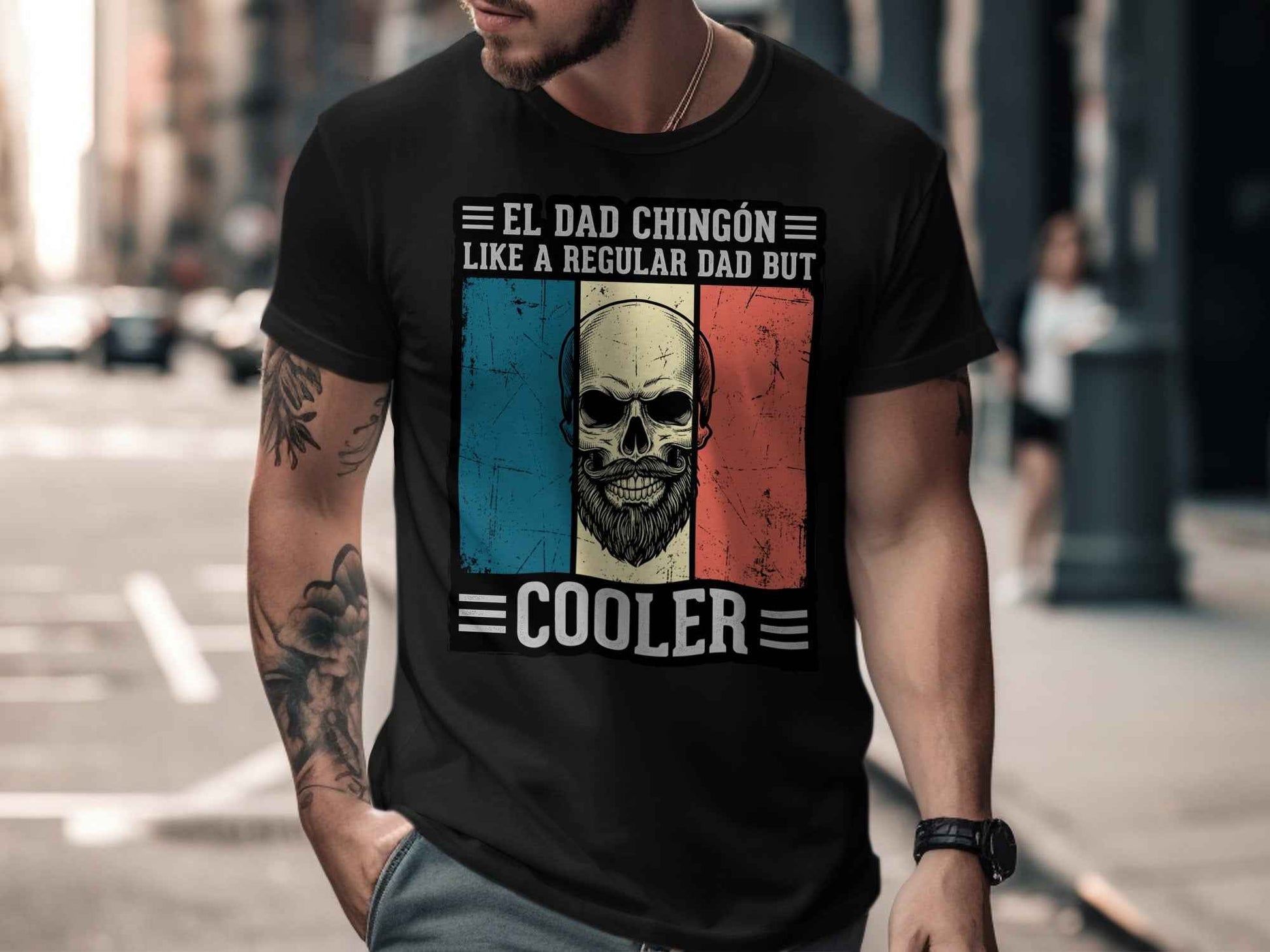 El Dad Chingón T-Shirt | Funny Father's Day Gift El Dad Chingón - Father's Day Cool Dad T-Shirt