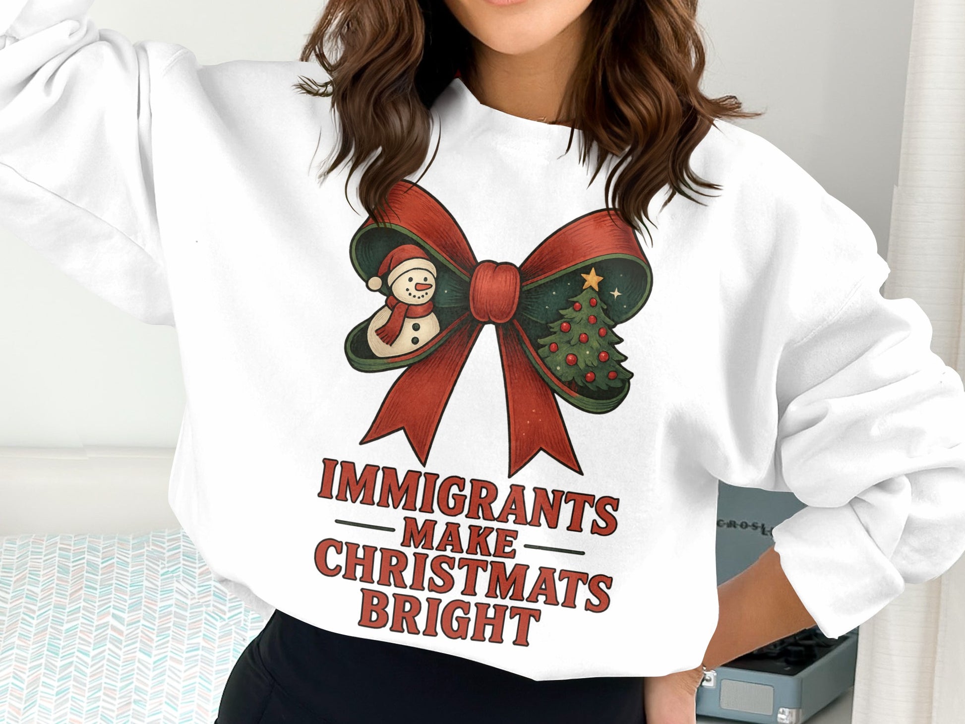 Immigrants Make Christmas Bright Sweatshirt