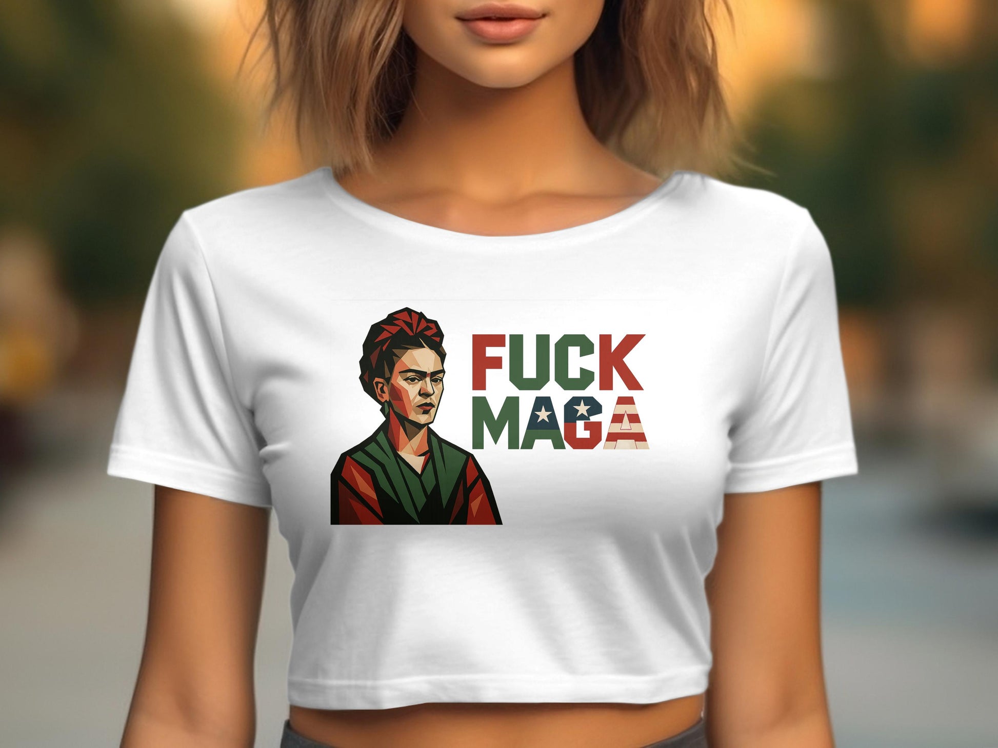 Fuck MAGA Cropped Graphic Tee product