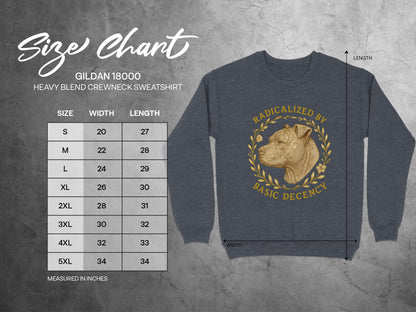 Radicalized by Basic Decency Graphic Sweatshirt product