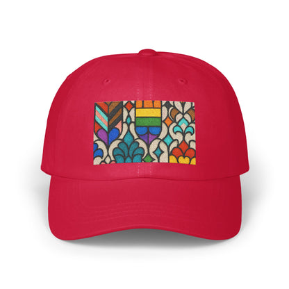 Colorful Abstract Geometric Embroidered Cap product type