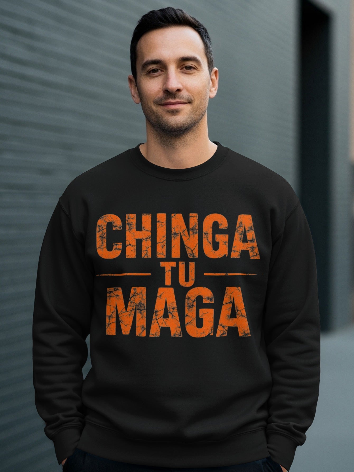 Chinga Tu Maga Statement Crewneck Sweater