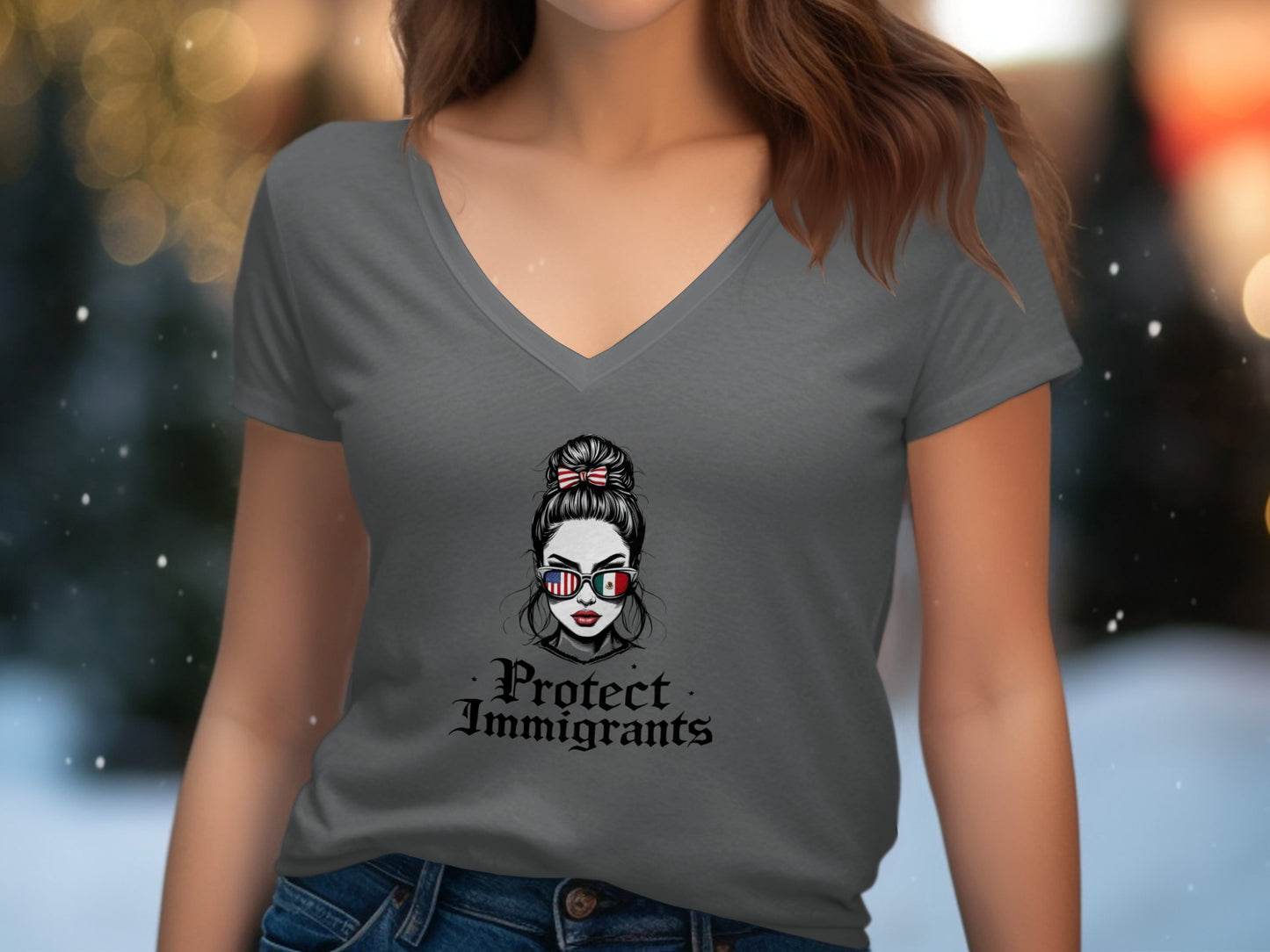 Protect Immigrants Graphic T Shirt for Unique Style Product