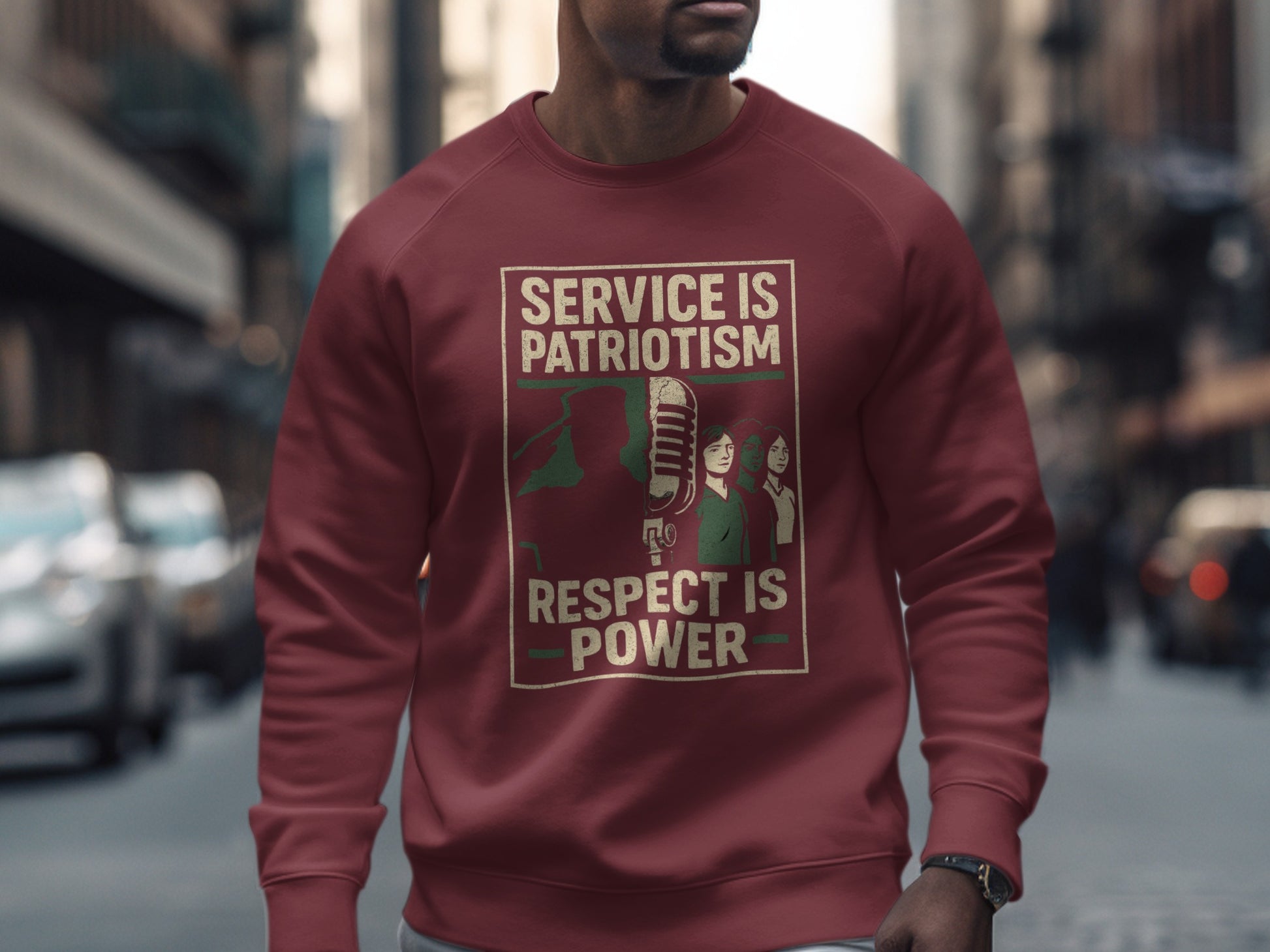 Service Is Patriotism Respect Is Power product type