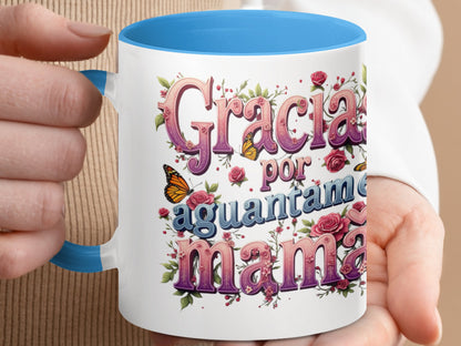 Gracia Por Aguantarme Mamá Floral Mug product