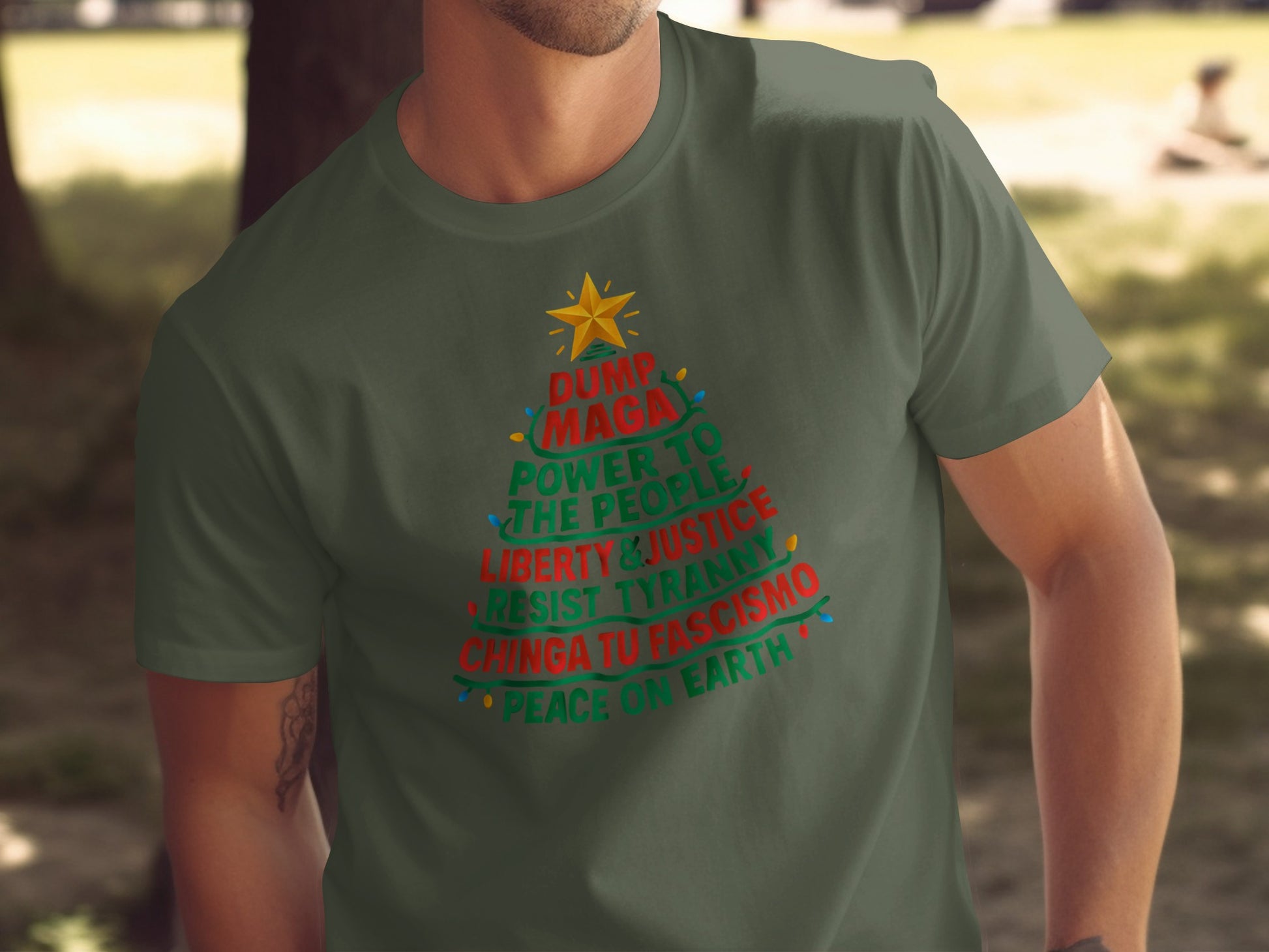 Christmas Tree Quote Graphic Holiday Shirt