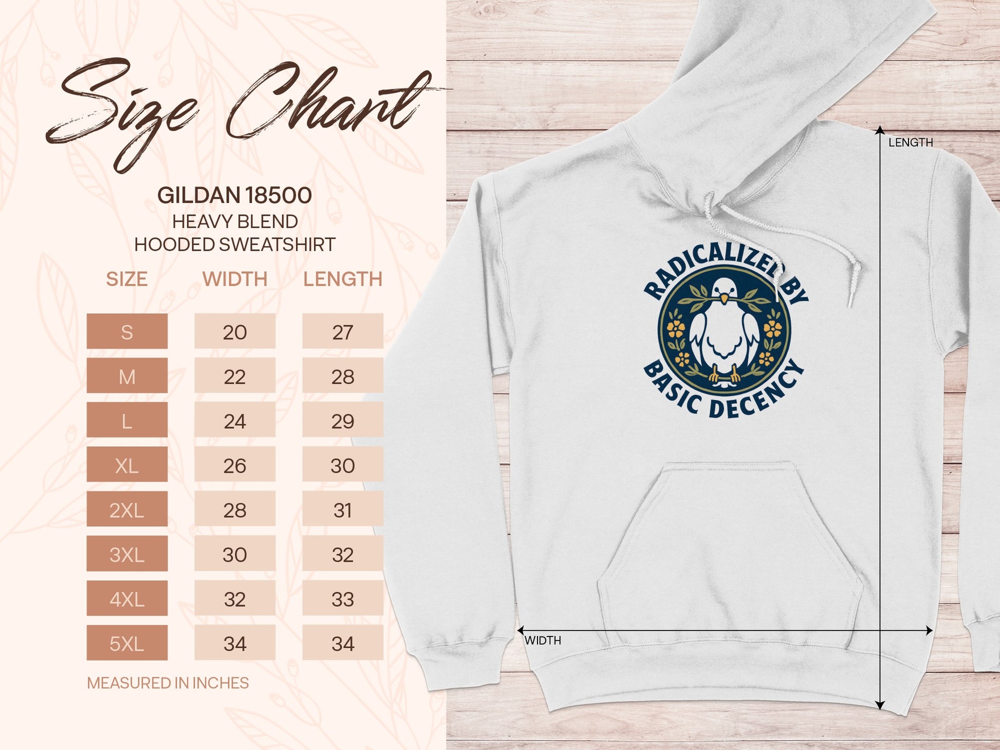 Radicalized By Basic Decency Hooded Sweatshirt product type