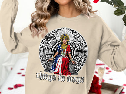 Chinga Tu Maga Graphic Art Sweatshirt