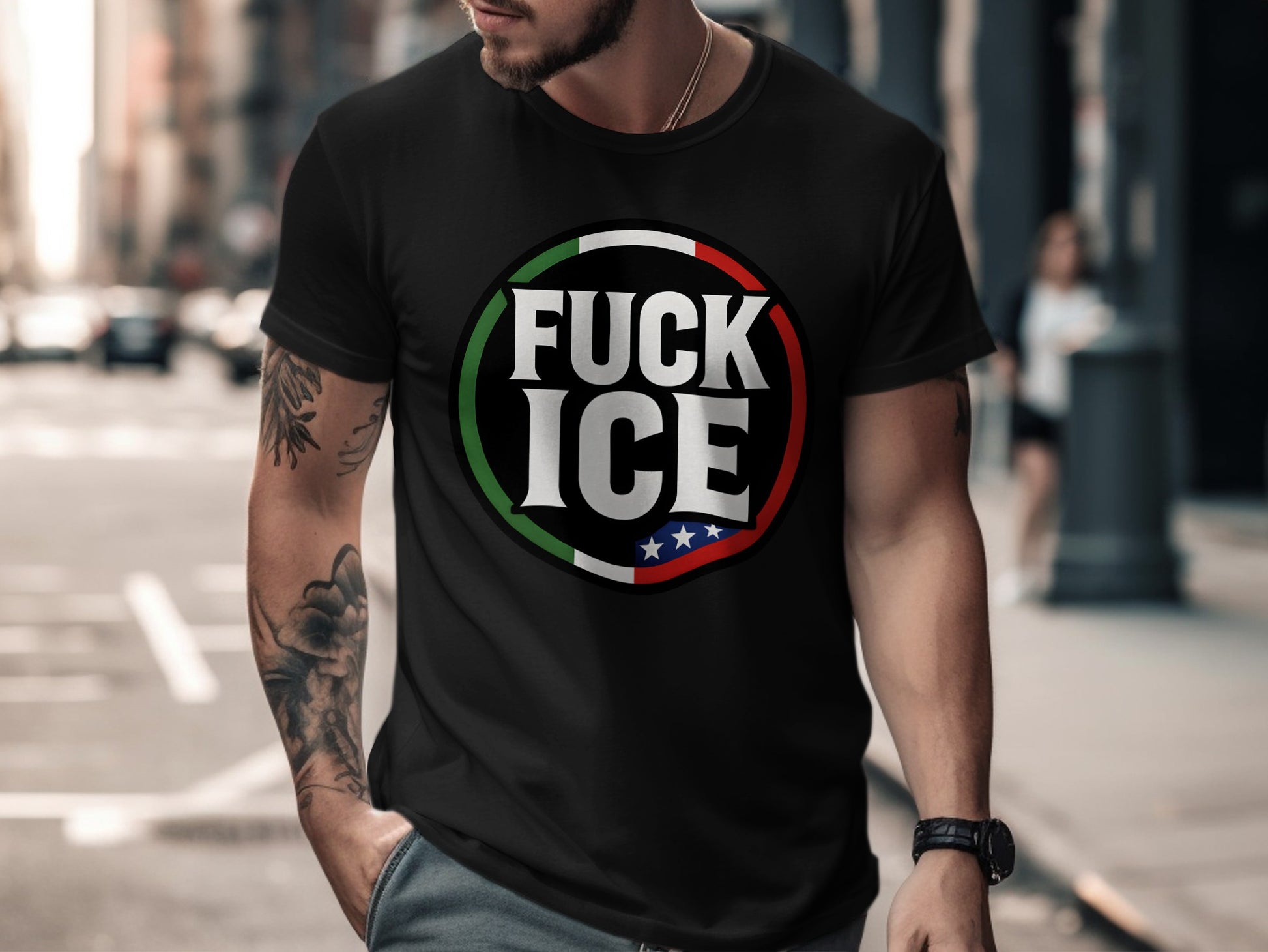 Bold Statement Fuck ICE Graphic Tee product type