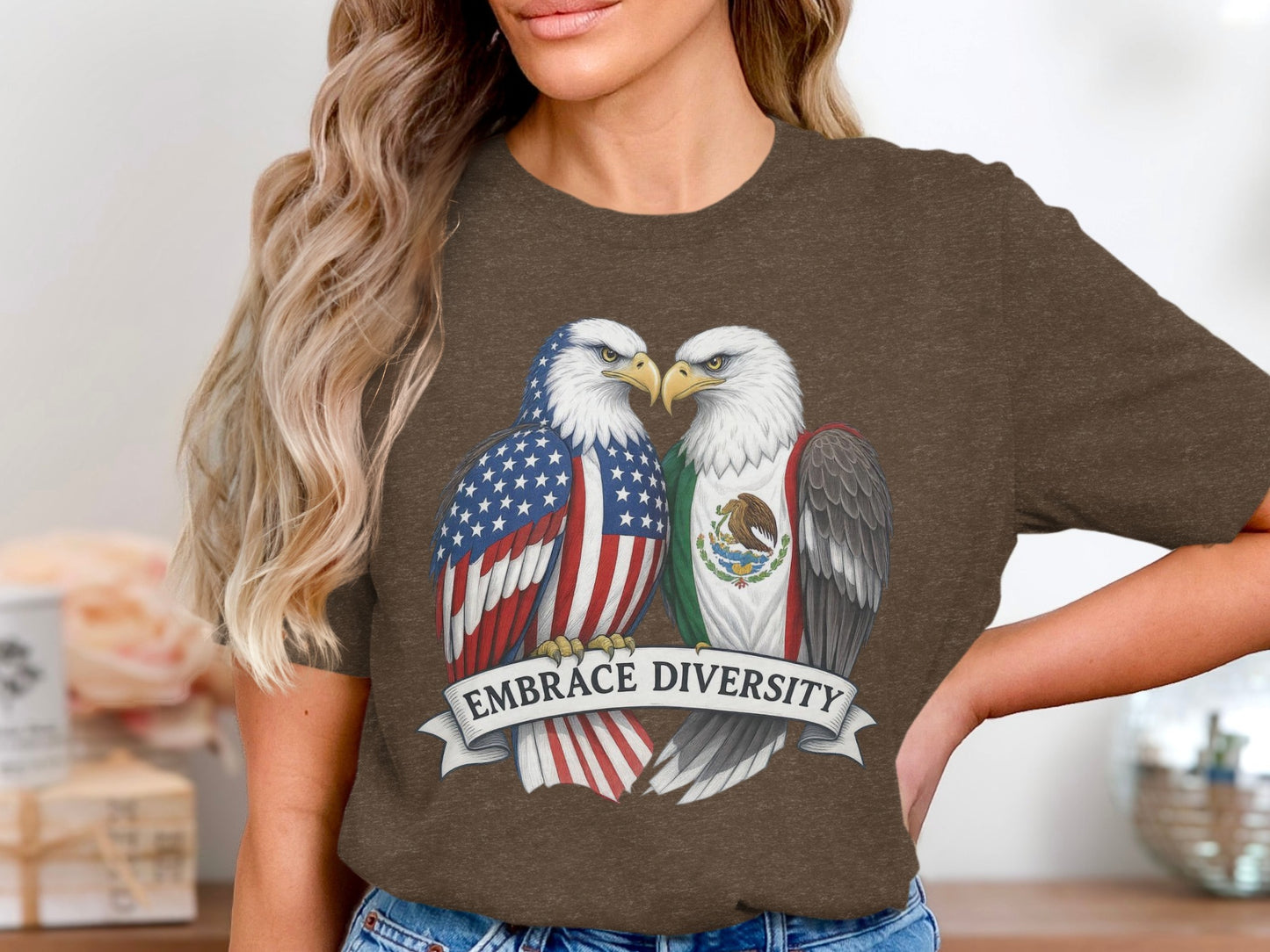 Embrace Diversity Bald Eagles Graphic T-Shirt product