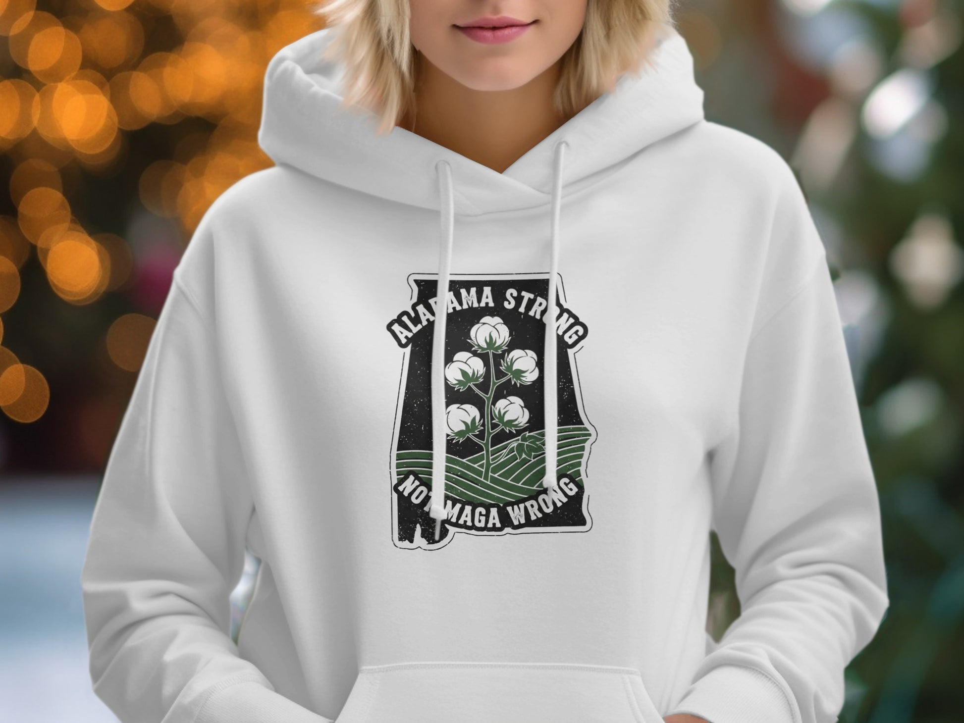Alabama Strong No Maga Wrong Hoodie product