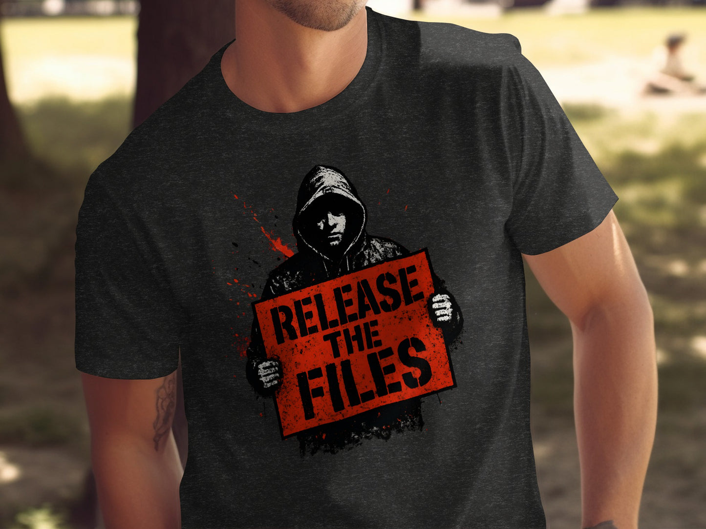 Mysterious Figure Release The Files Graphic product