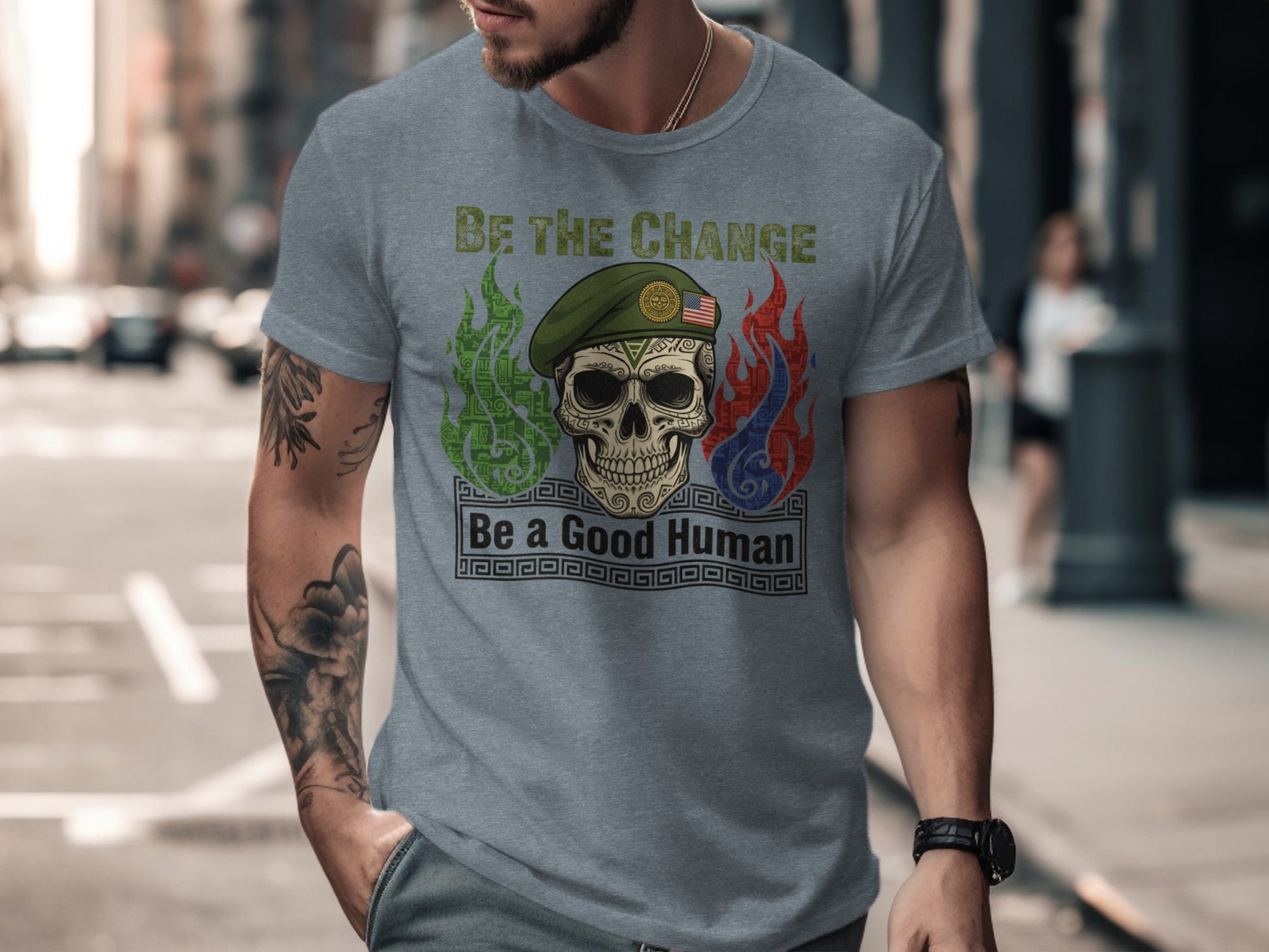 Be The Change Be a Good Human Graphic Tee product