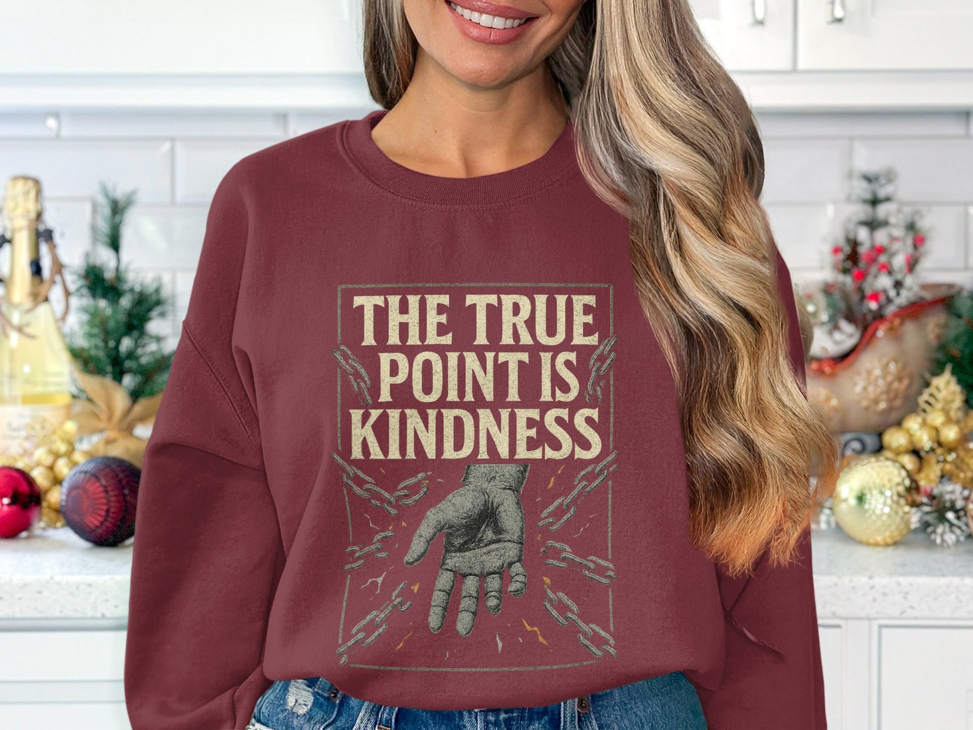 The True Point is Kindness graphic sweatshirt product