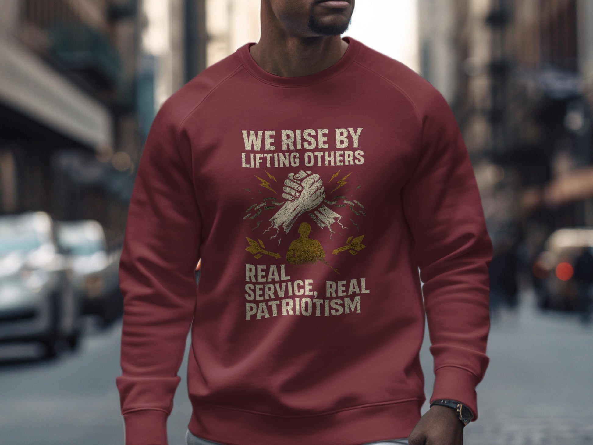 We Rise By Lifting Others Real Service Product