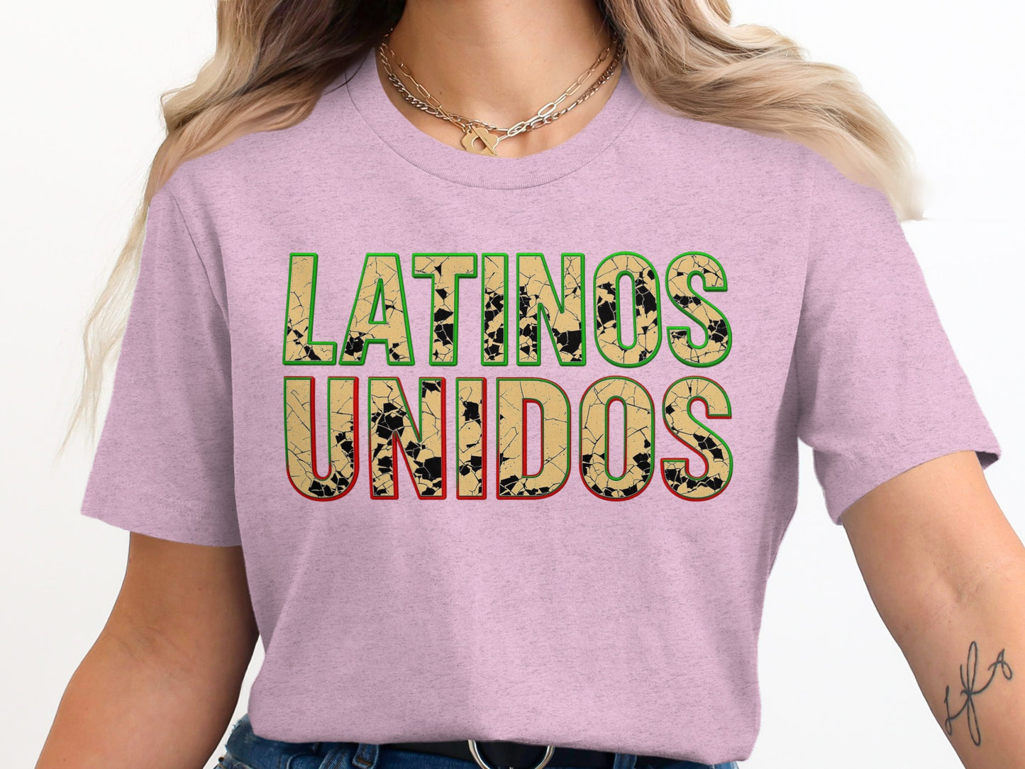 Latinos Unidos Graphic Tee Shirt Unisex Casual product type