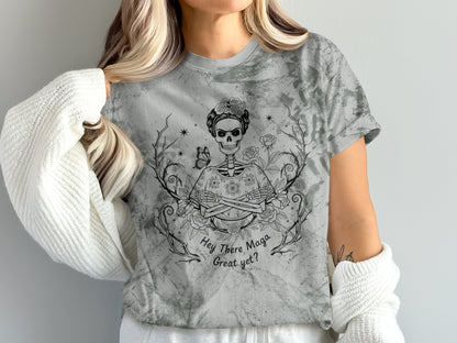 Hey There Maga Great Yet Skeleton Graphic Tee