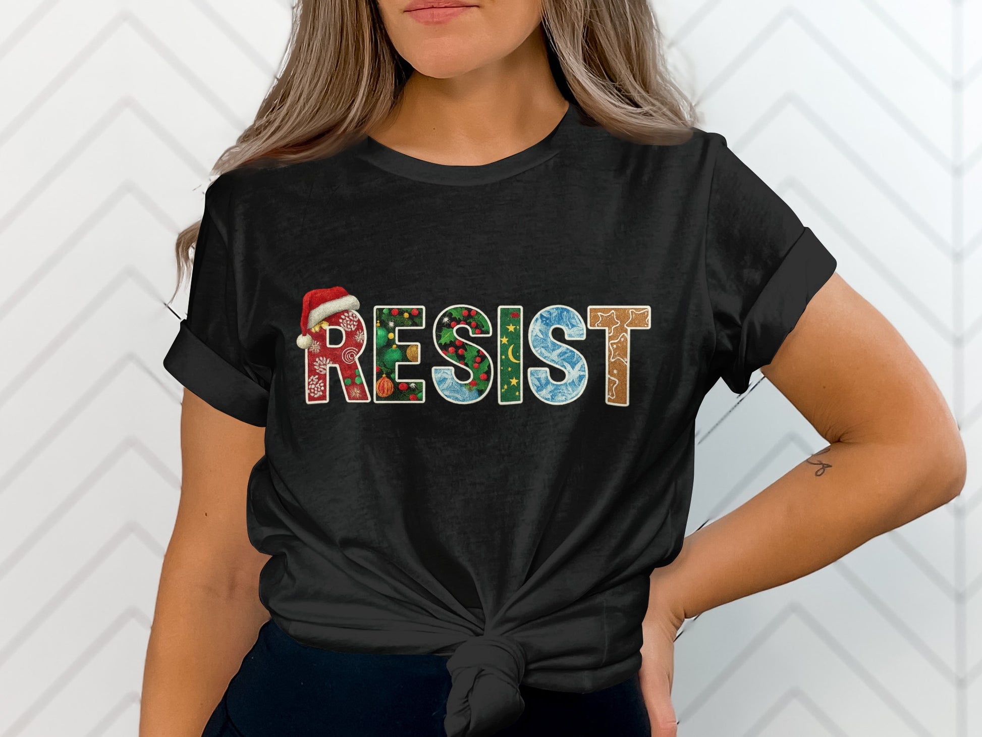 Festive RESIST Graphic Women's T-Shirt