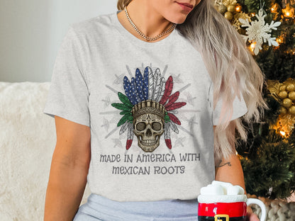 Made in America With Mexican Roots Graphic Tee