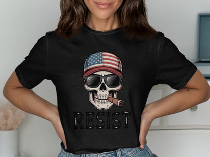 Patriotic Skull Resist Graphic T-Shirt product type
