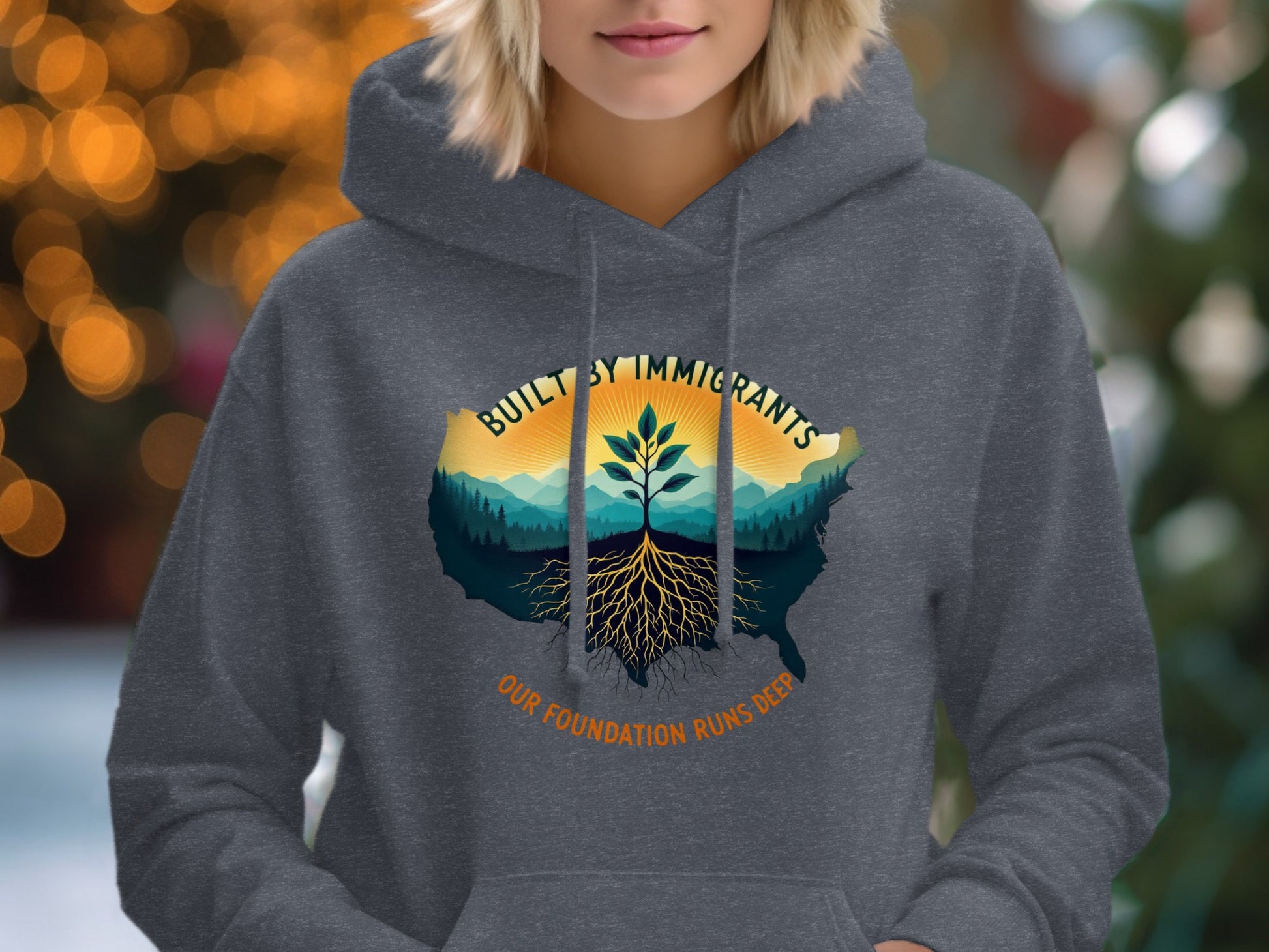 Built By Immigrants Our Foundation Runs Deep hoodie product