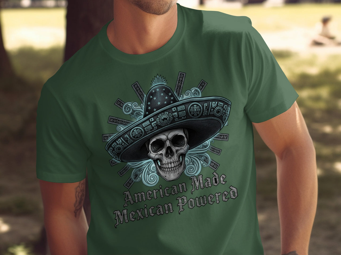 American Made Mexican Powered Graphic T-Shirt