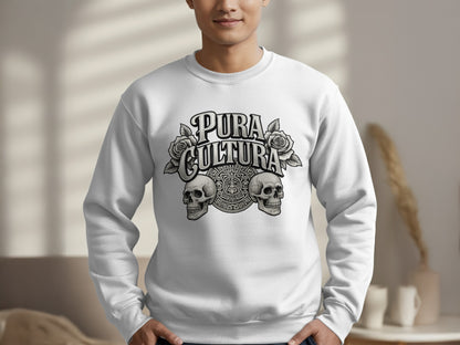 Pura Cultura Skull and Rose Graphic Sweatshirt product