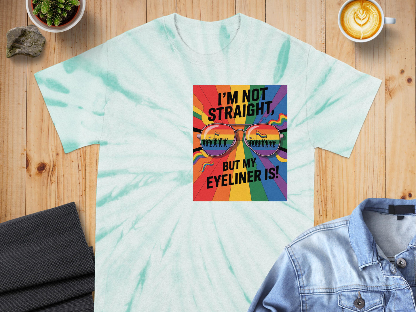 I'm Not Straight But My Eyeliner Is Shirt product