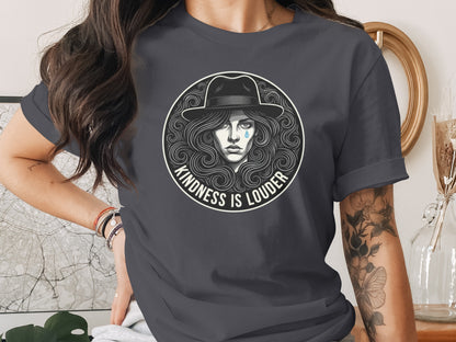 Kindness Is Louder Graphic Design T-shirt
