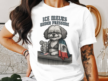 Ice Melts Under Pressure Dog Graphic T-shirt
