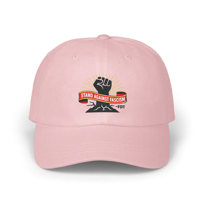 Stand Against Fascism Pink Embroidered Hat product