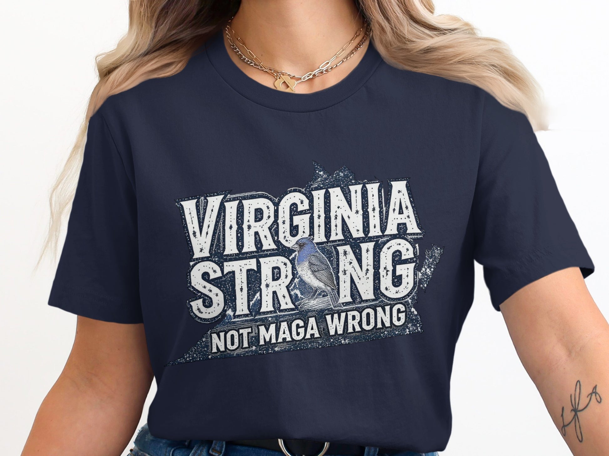 Virginia Strong Not Maga Wrong Shirt Product