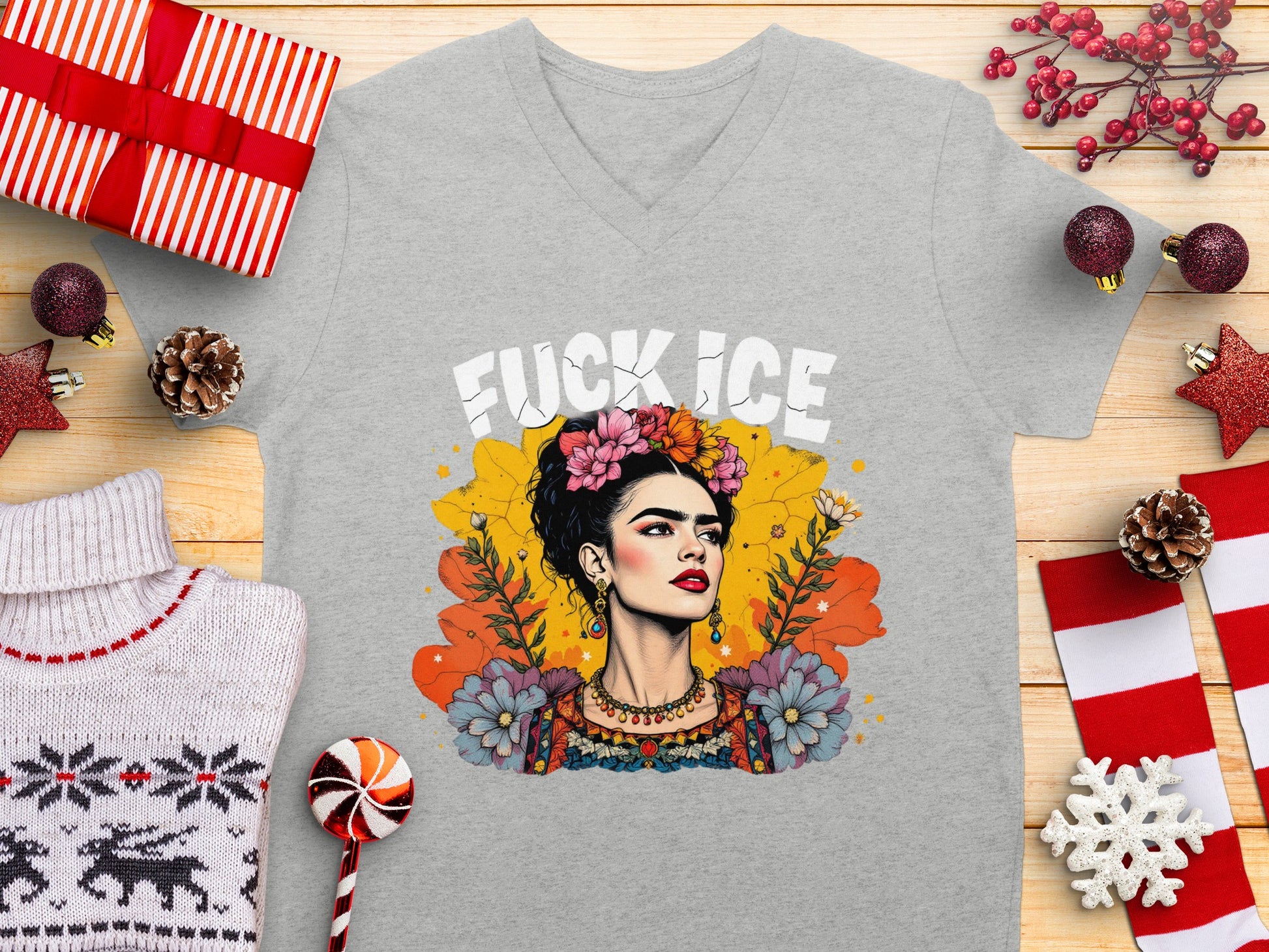 Bold Frida Kahlo Inspired T-shirt with Attitude