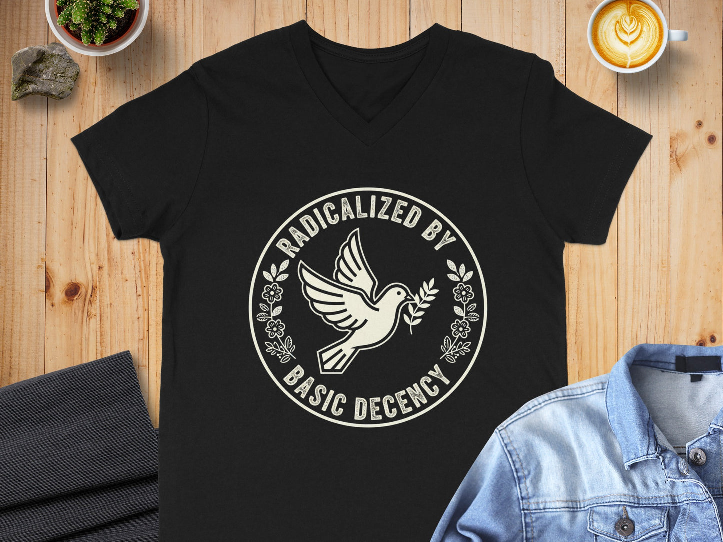 Radicalized By Basic Decency Graphic T-shirt
