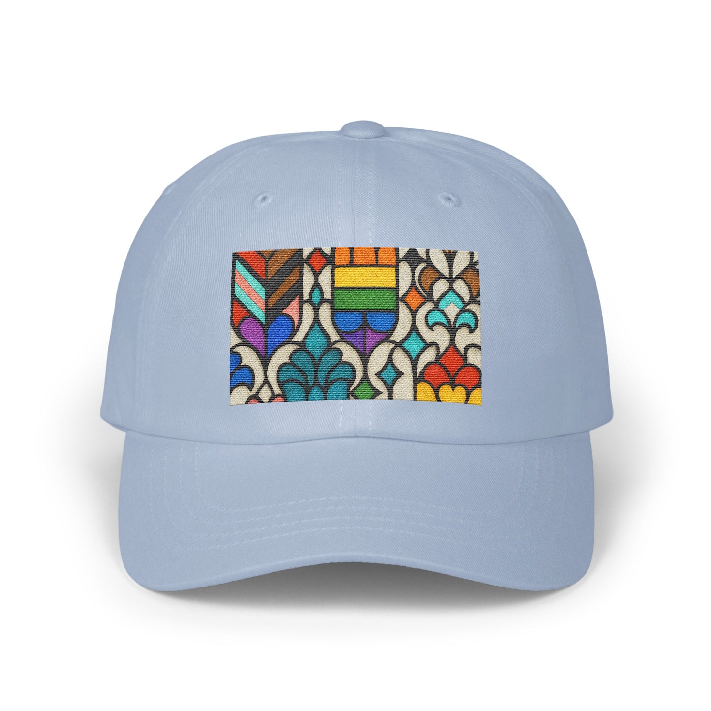 Colorful Geometric Patterned Blue Baseball Cap product