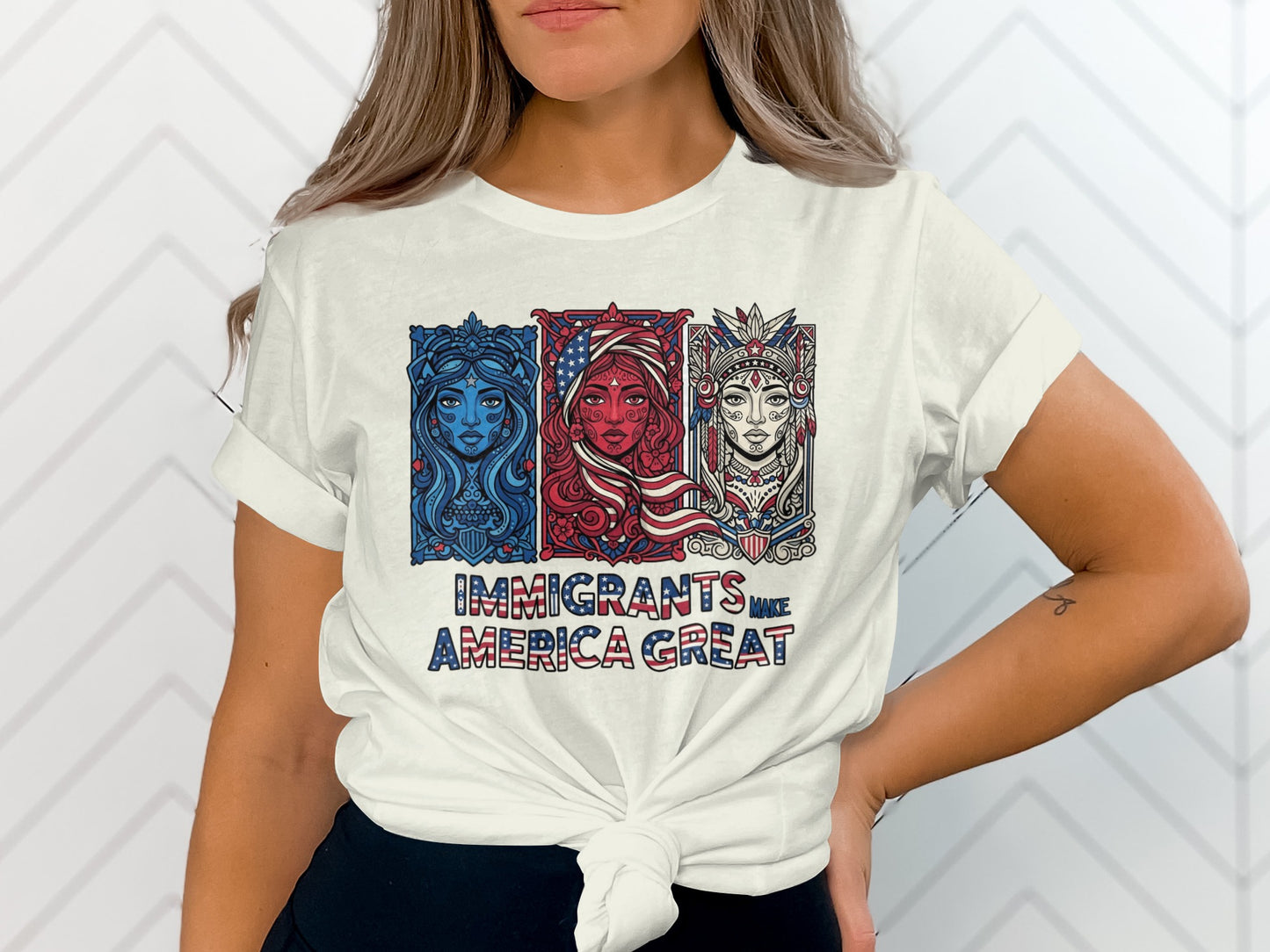 Immigrants Make America Great graphic tee