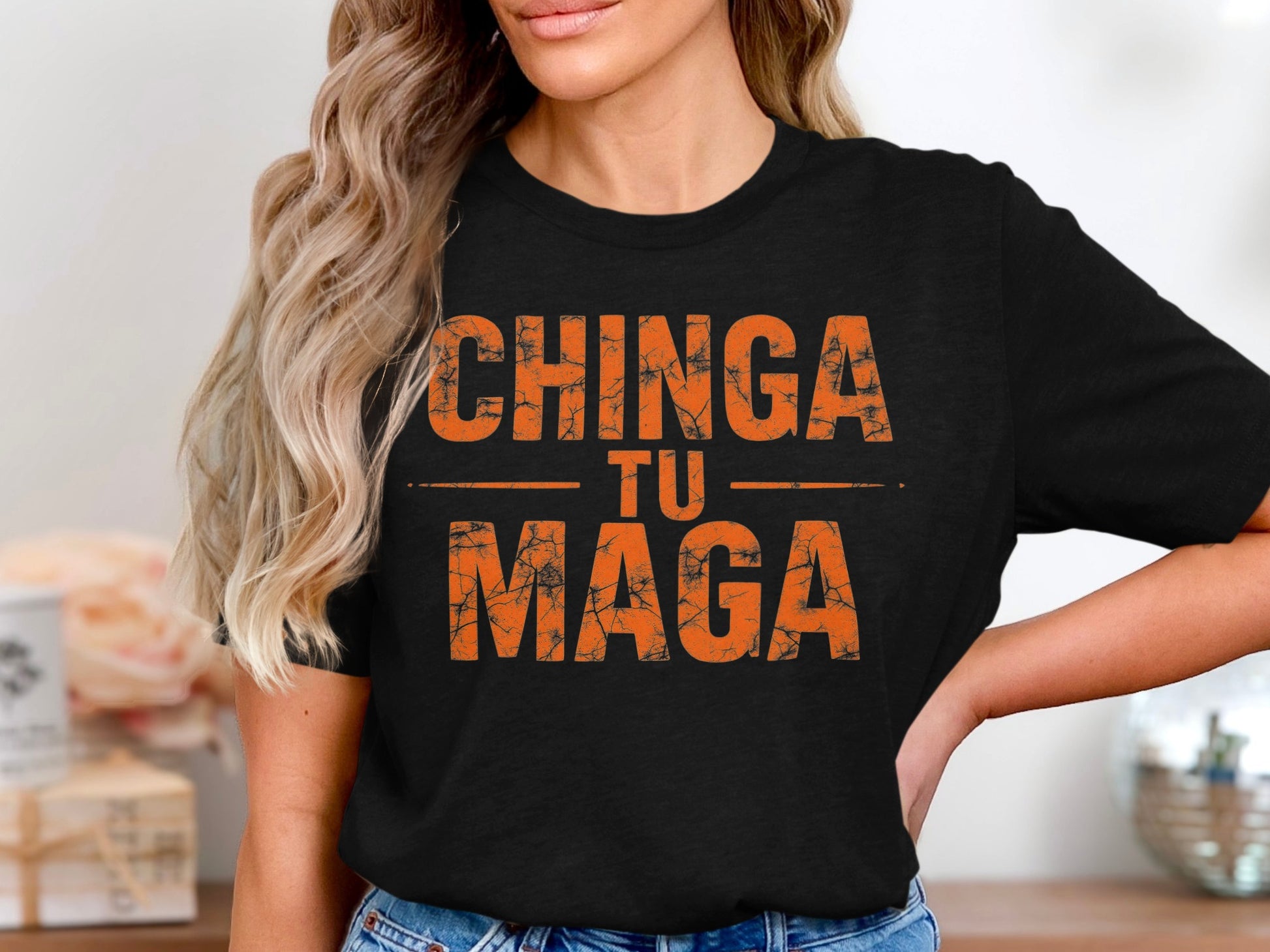 Chinga Tu Maga Statement Shirt Funny Graphic Tee