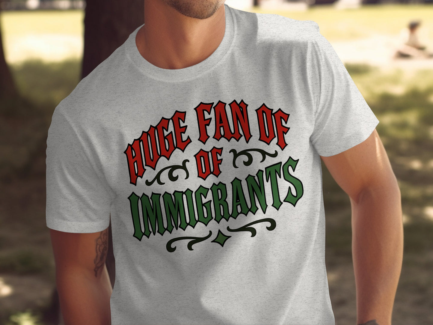 Huge Fan of Immigrants Graphic T-Shirt