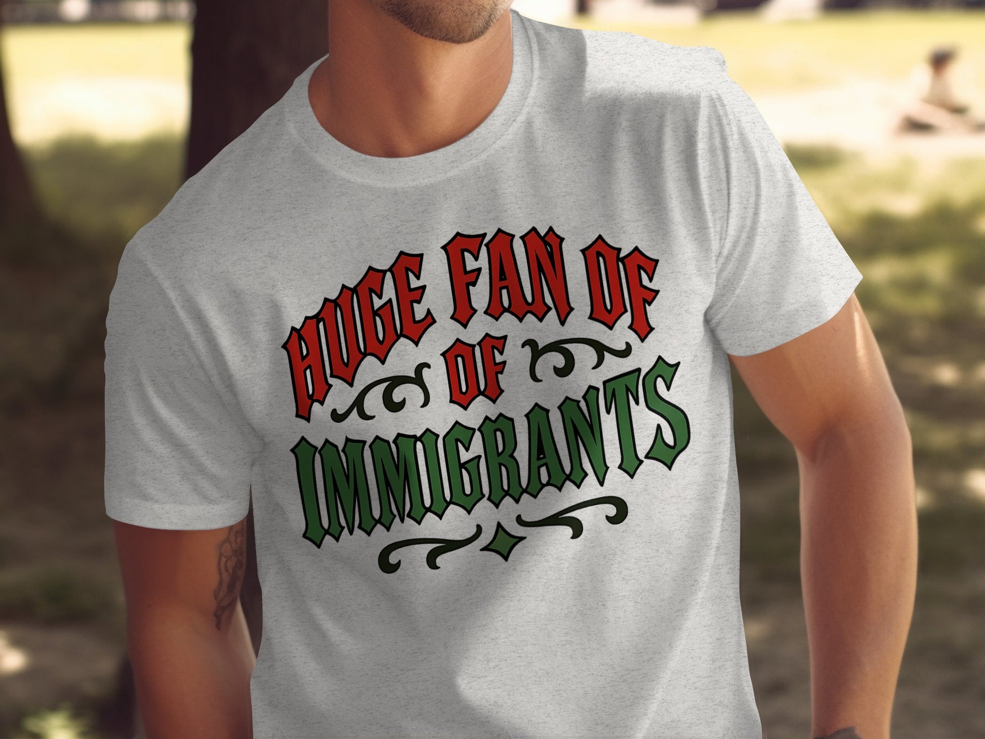 Huge Fan of Immigrants Graphic T-Shirt