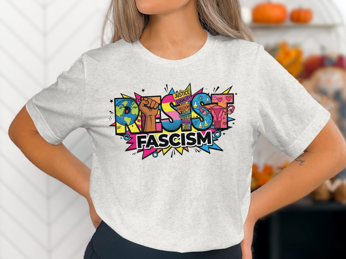 Resist Fascism Graphic Tee T-shirt product
