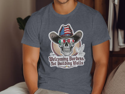 Welcoming Borders Not Building Walls T-shirt product